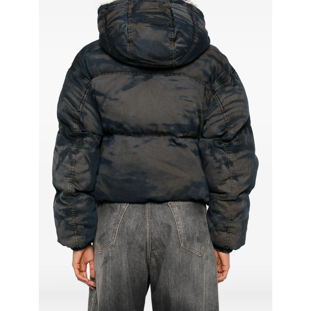 Diesel Blue Jackets - Puffer Jackets Women - 3