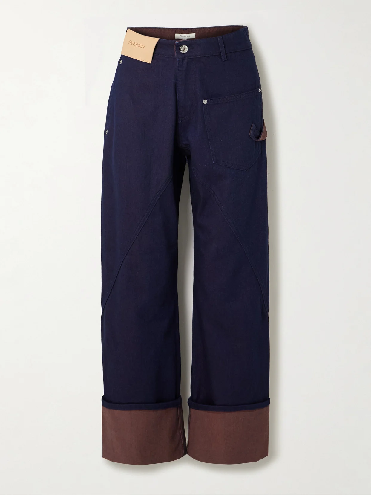 Twisted Asymmetric High-rise Jeans - 1