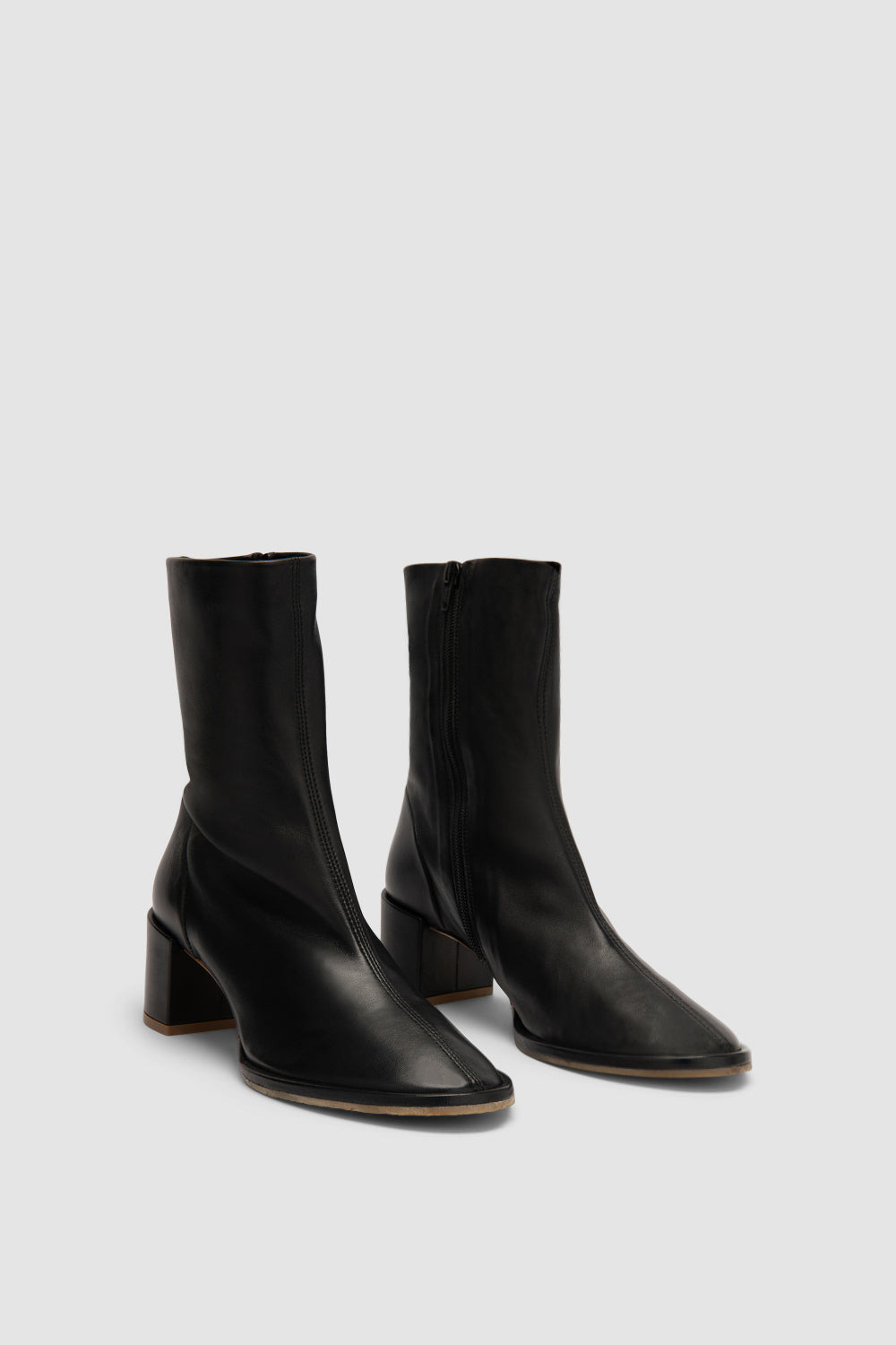 Josiah Black Lamb Nappa Leather Ankle Boot - 2