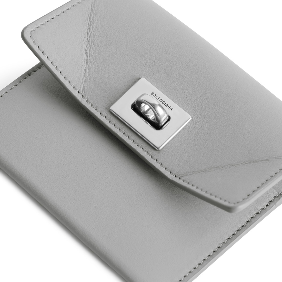 Women's Rodeo Card Holder With Flap in Cloud Grey - 4