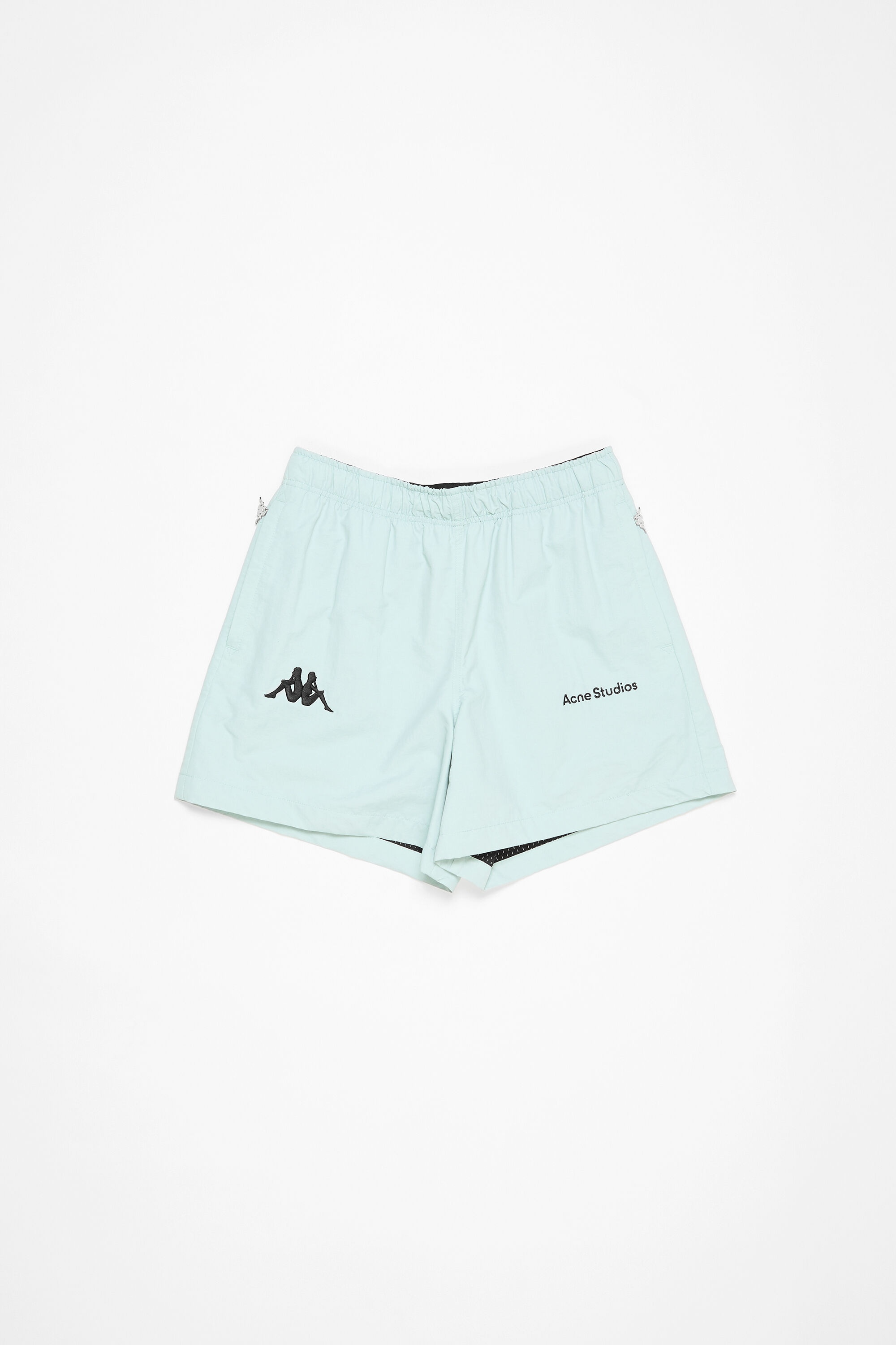 Relaxed fit shorts - Acne Studios x Kappa - Light blue - 4