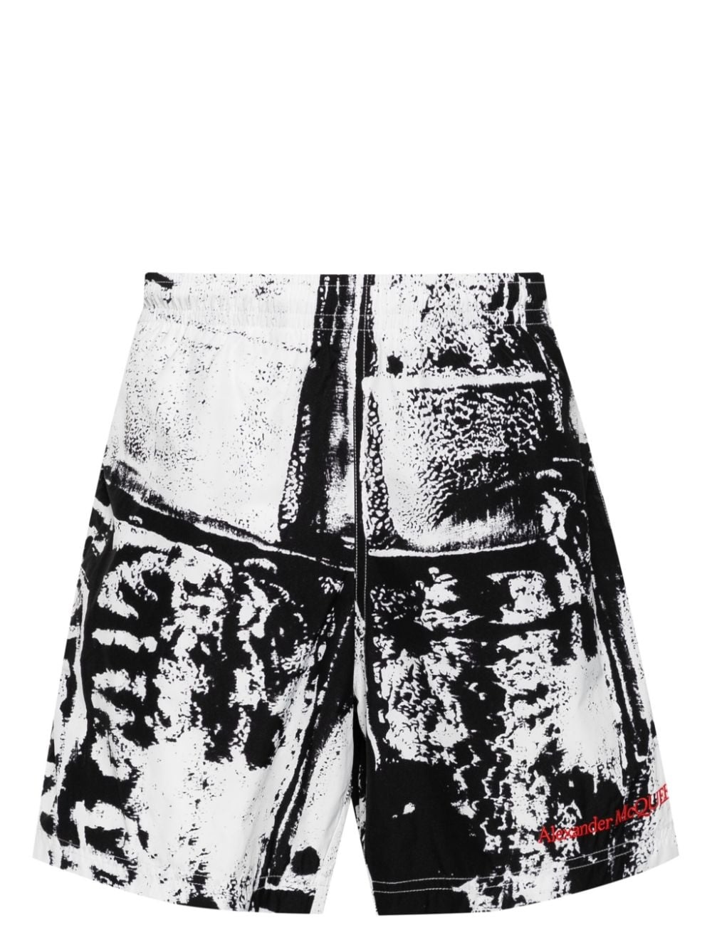 abstract-print swim shorts - 1