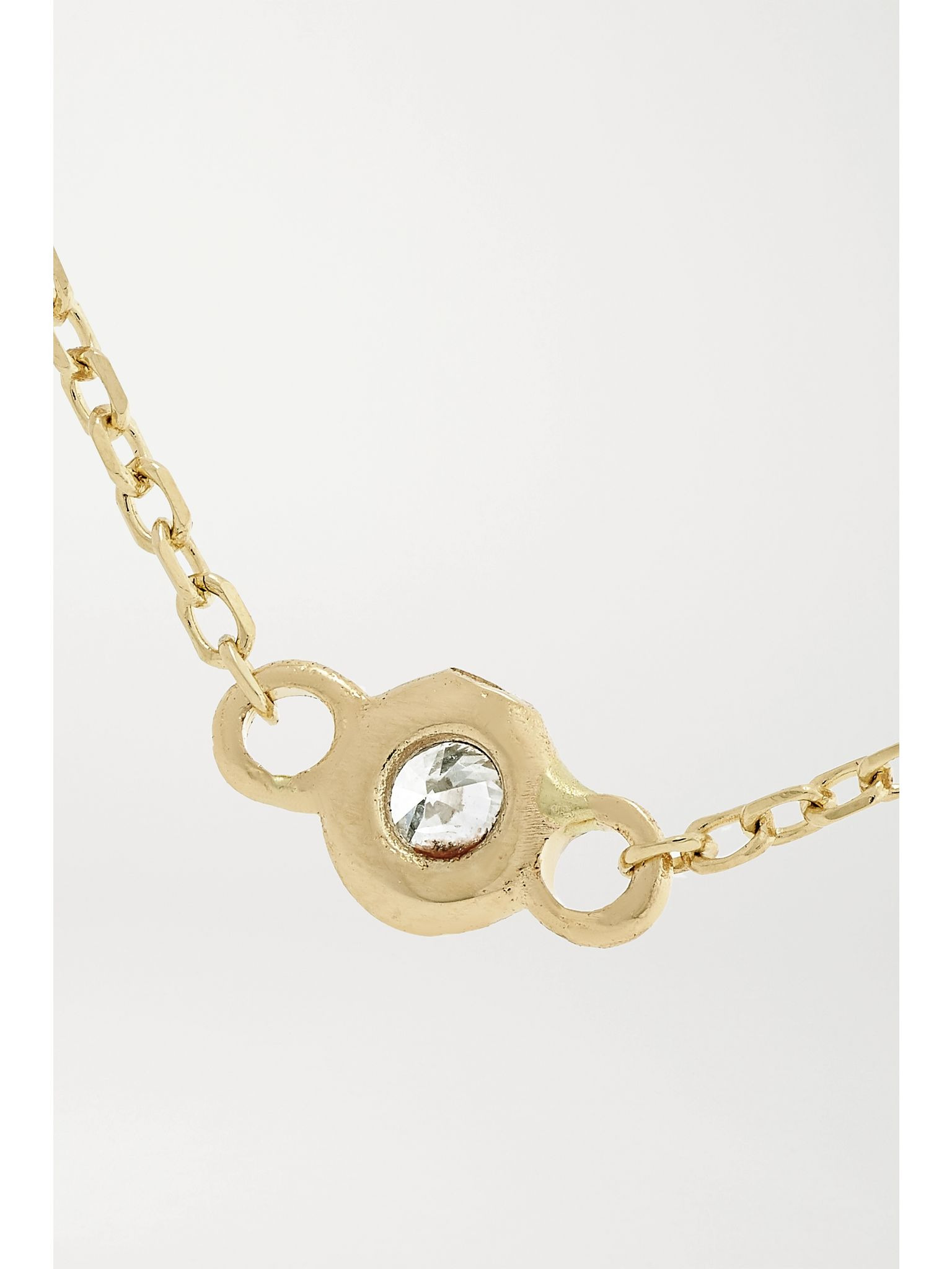 14-karat gold diamond bracelet Gold - 4