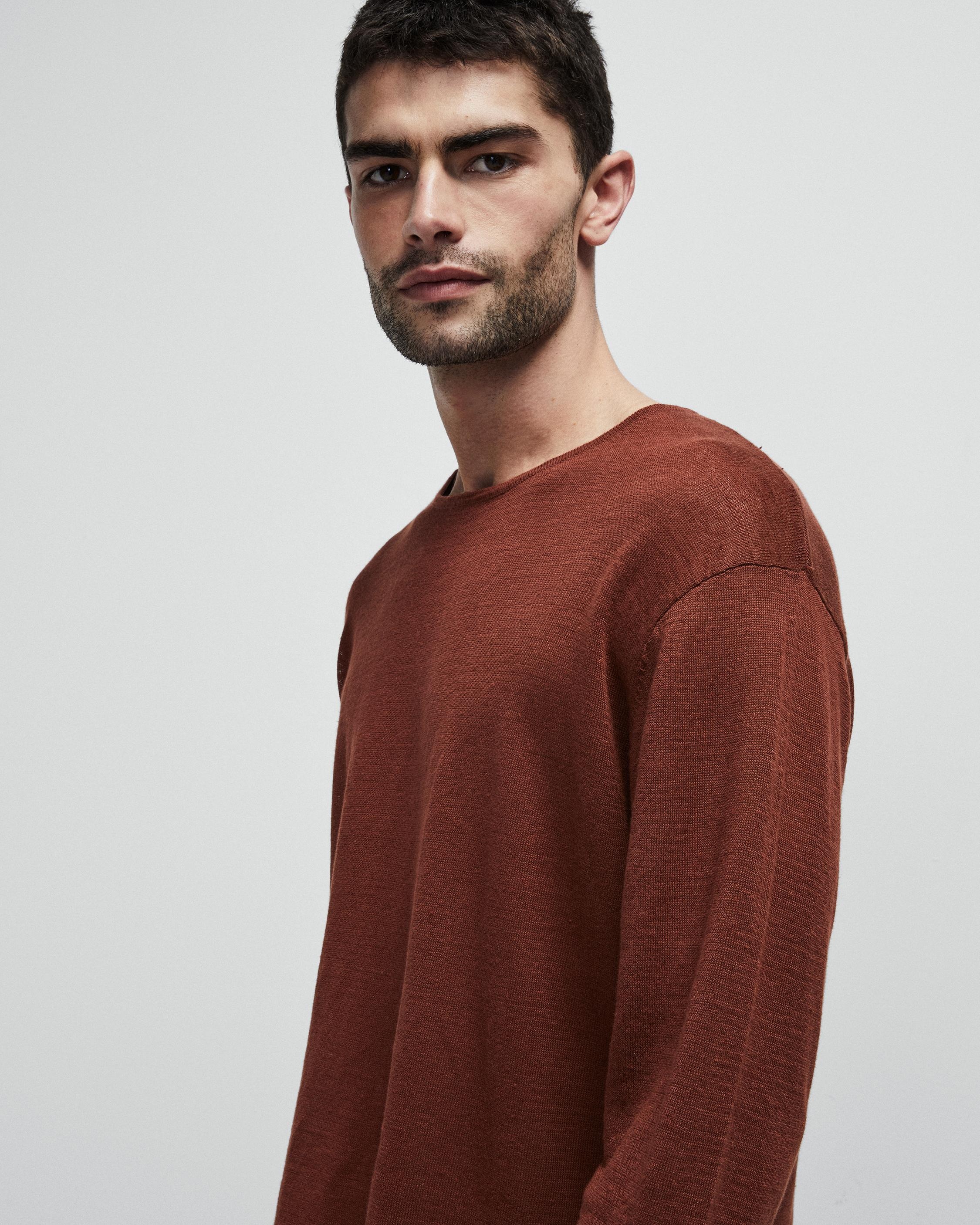 Kerwin Linen Long Sleeve Crew
Relaxed Fit Shirt - 2