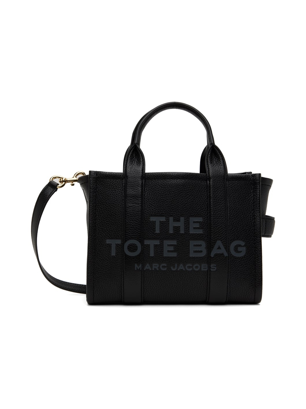 Black 'The Leather Small Tote Bag' Tote - 1