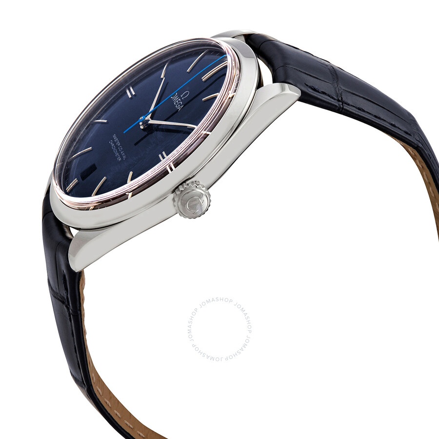 Omega De Ville Hand Wind Chronometer Blue Dial Men's Watch 432.13.40.21.03.001 - 2