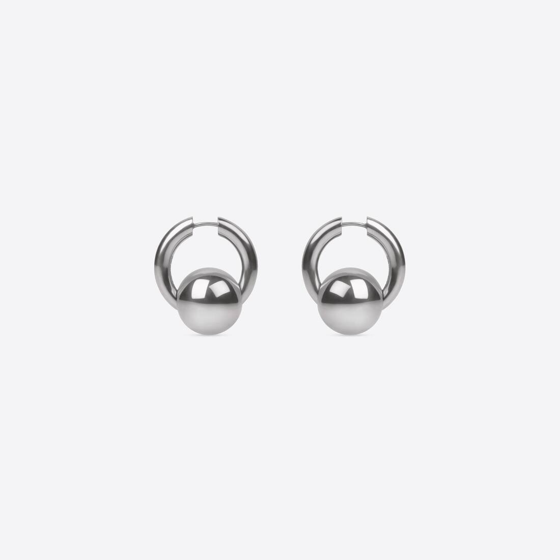 Women's Pearl Earrings in Silver - 2