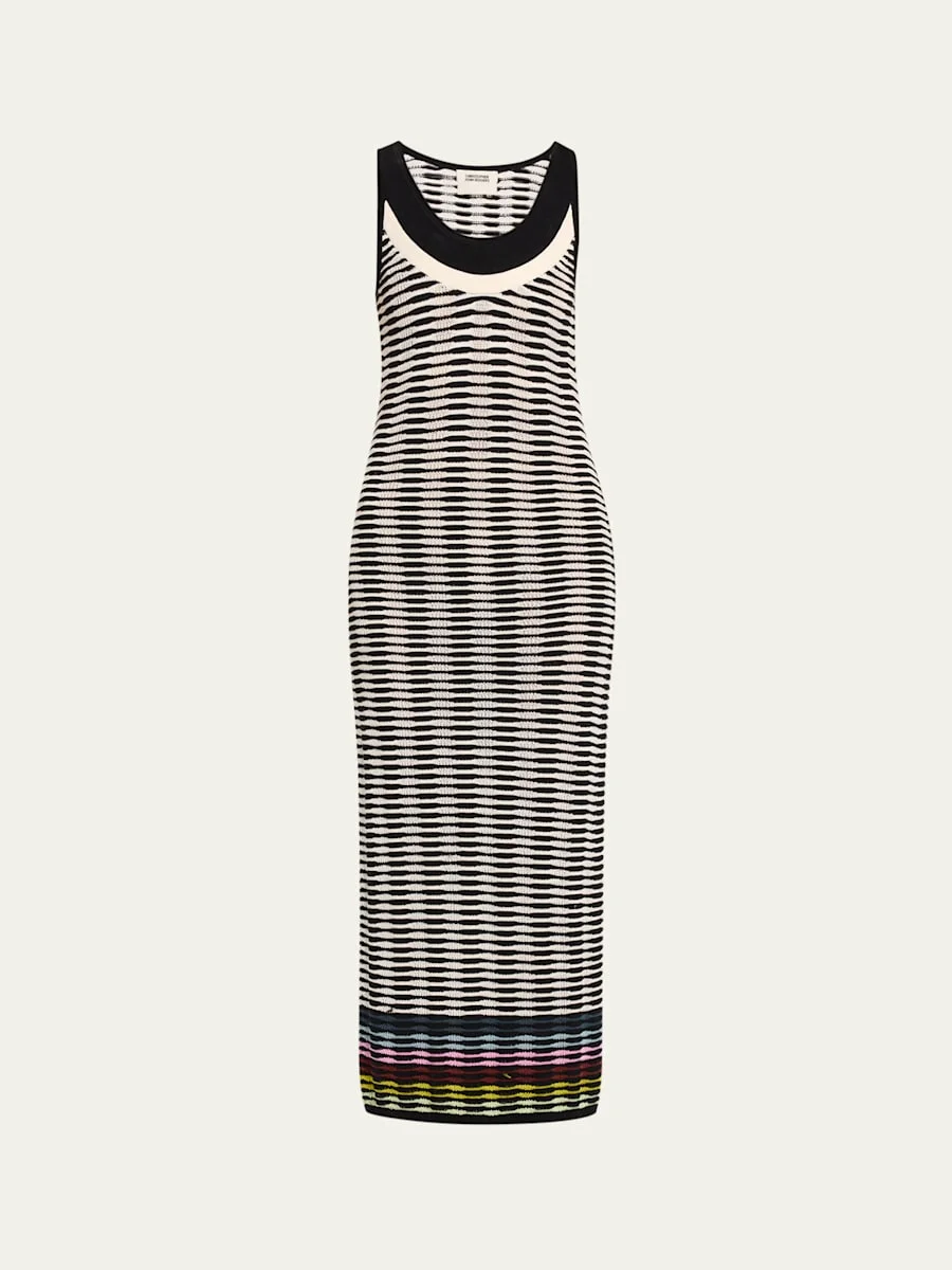 Wave Knit Tank Maxi Dress - 1