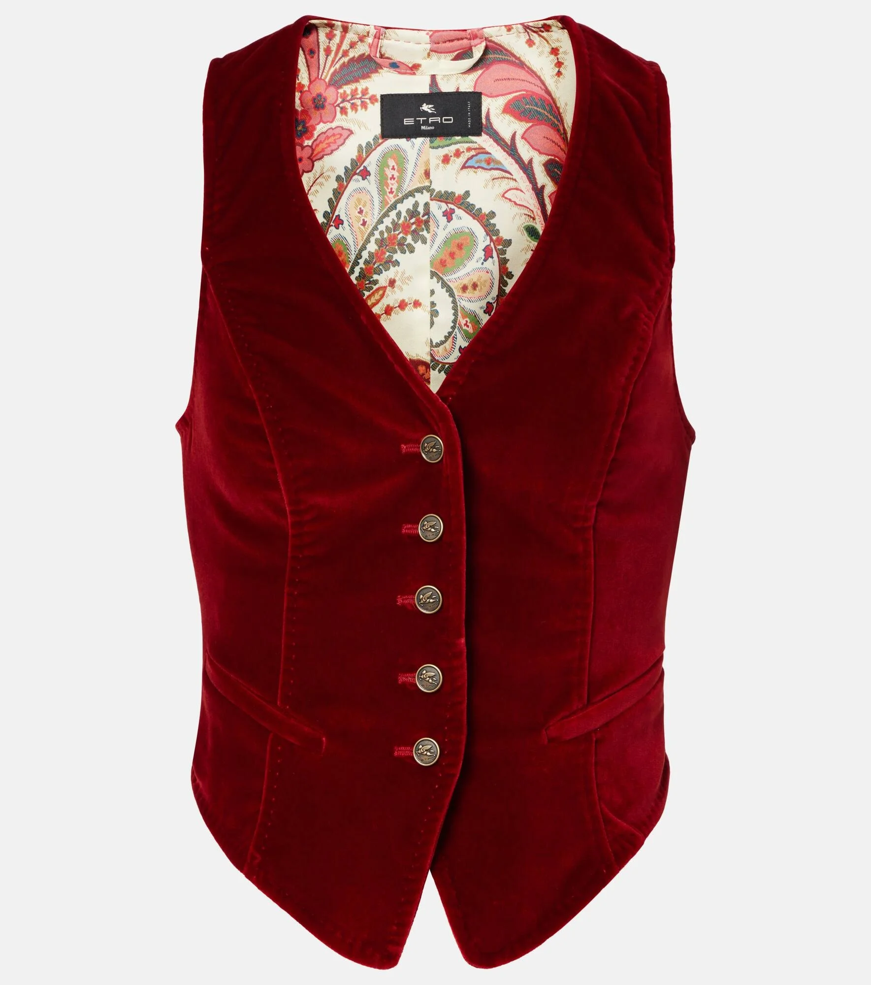 Cotton velvet vest - 1