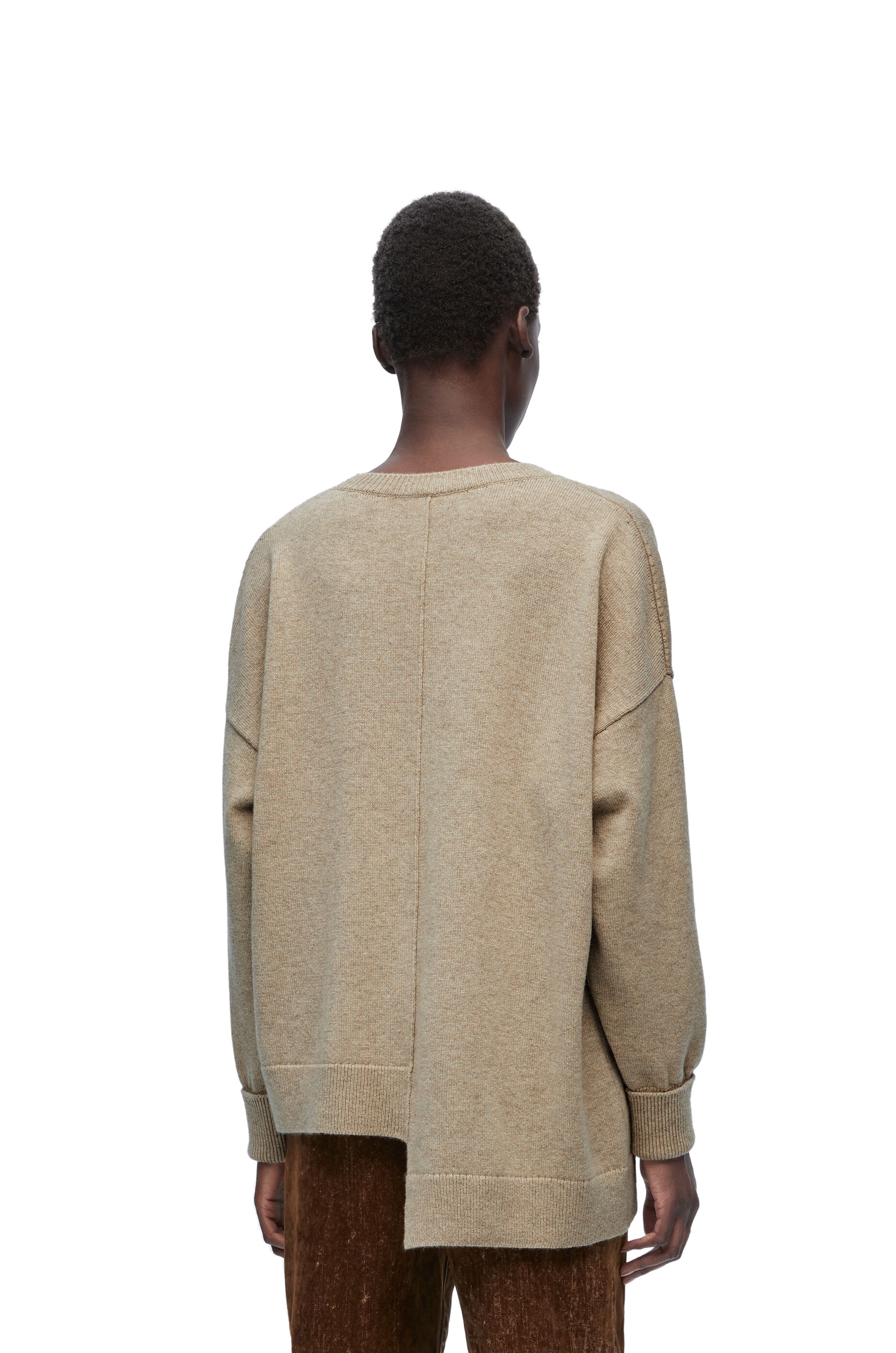 Asymmetric sweater in cashmere - 4