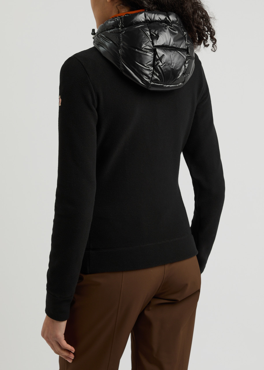 Moncler Logo Quilted Shell and Fleece Cardigan - 3