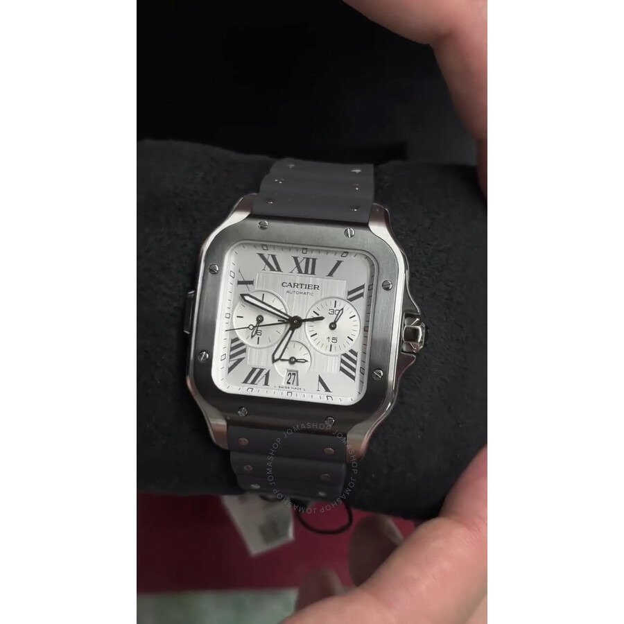 Cartier Santos XL Chronograph Silver Dial Men's Watch WSSA0017 - 5