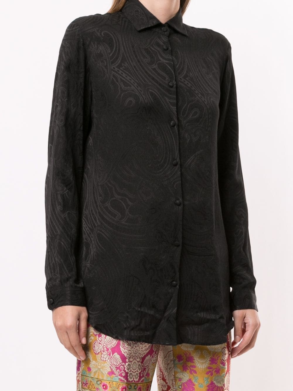 paisley brocade shirt - 3