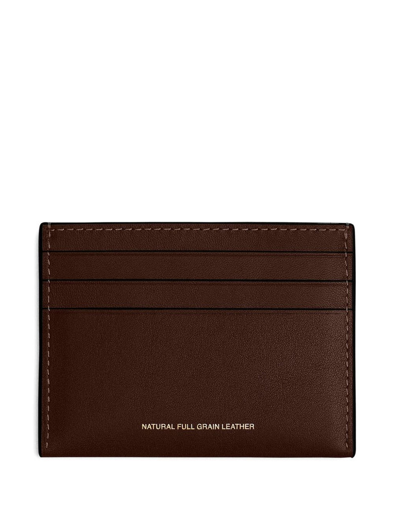 COACH logo leather card holder outlook