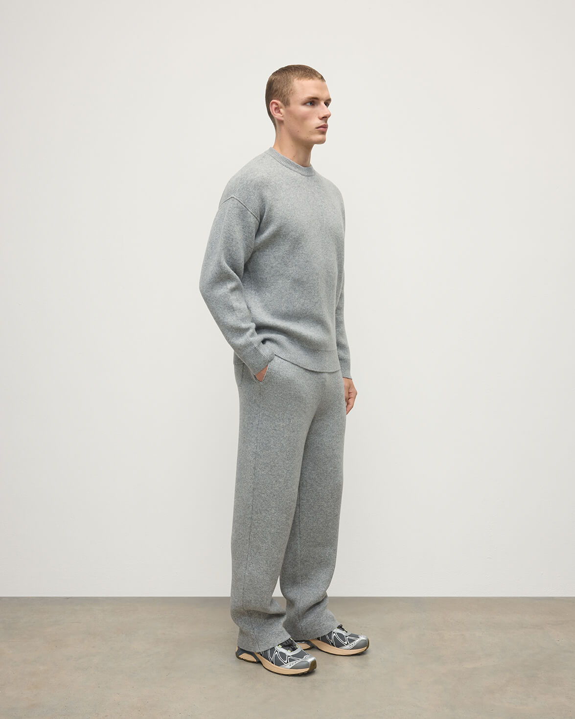 Double Face Grey Sweatshirt - 3