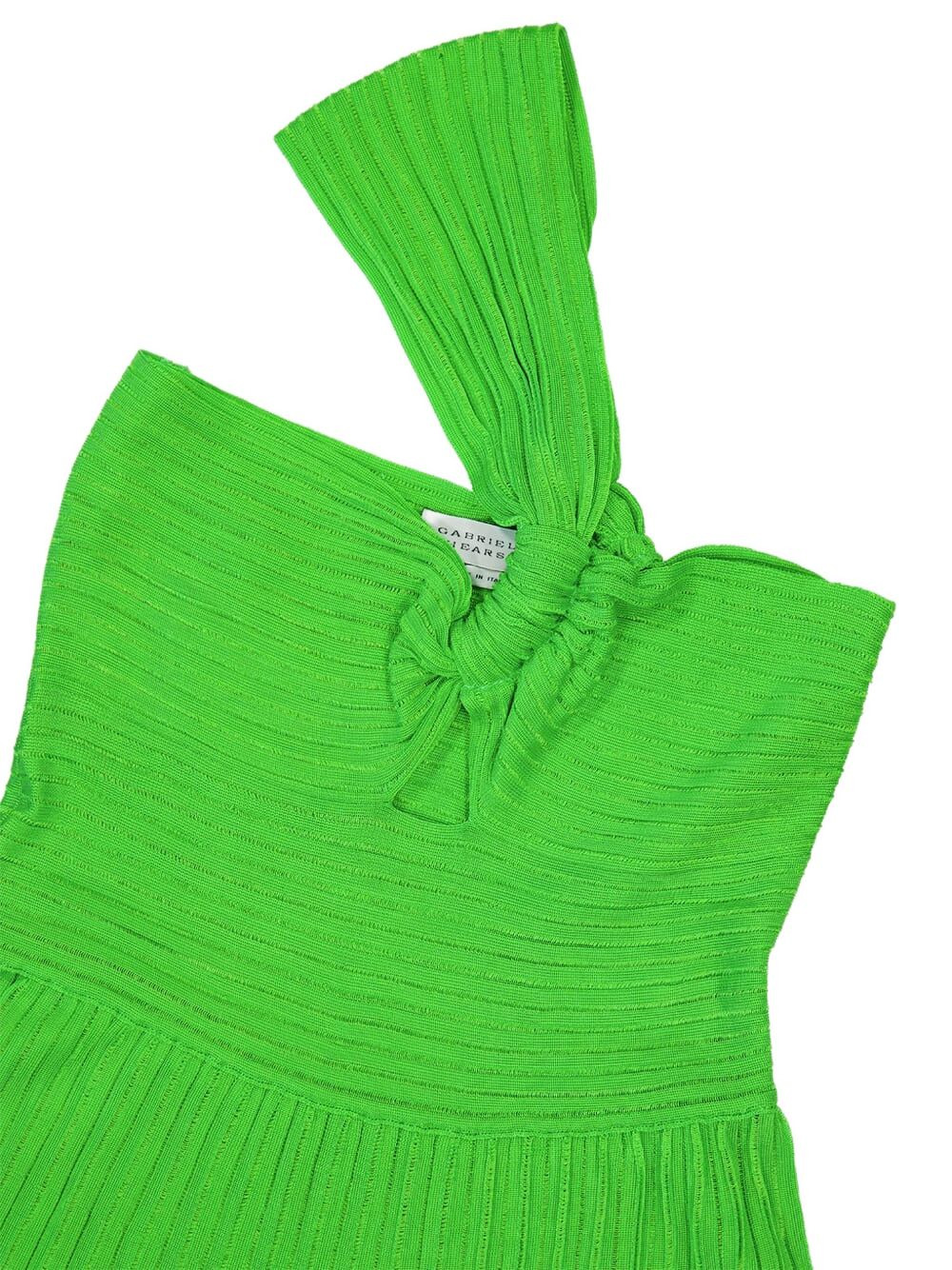 one-shoulder pleated maxi dress - 4