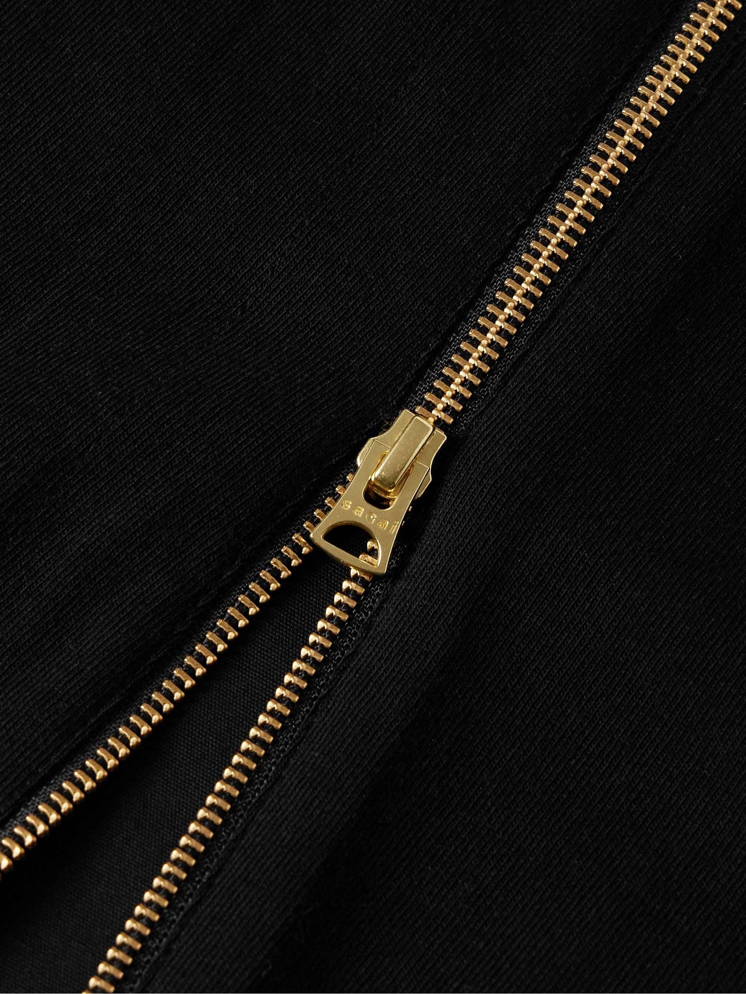 + Carhartt WIP Zip-Detailed Logo-Appliquéd Canvas-Trimmed Cotton-Jersey T-Shirt - 4