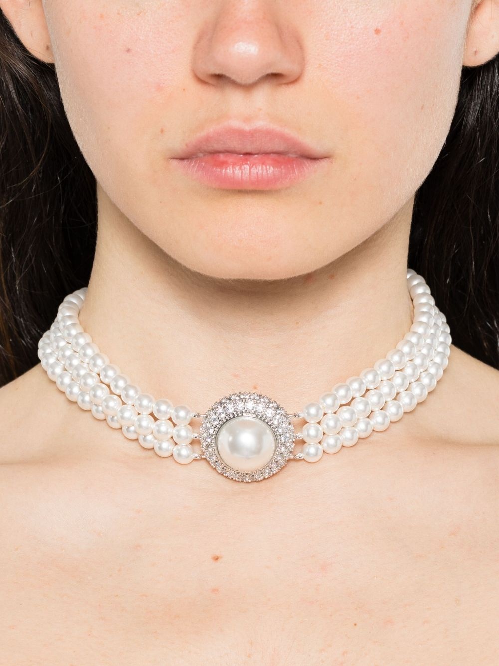 crystal-embellished necklace - 2