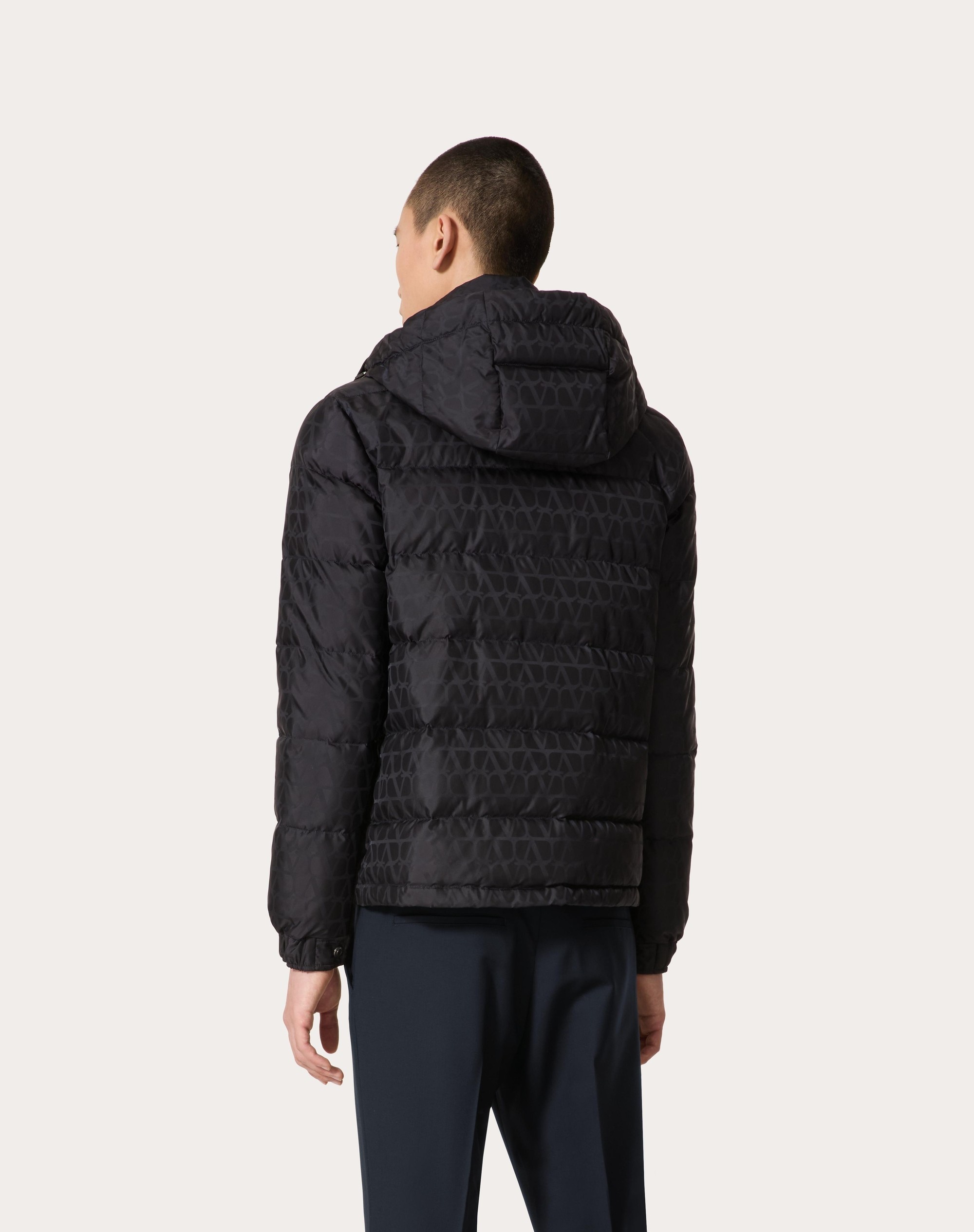 NYLON DOWN JACKET WITH TOILE ICONOGRAPHE PATTERN - 4