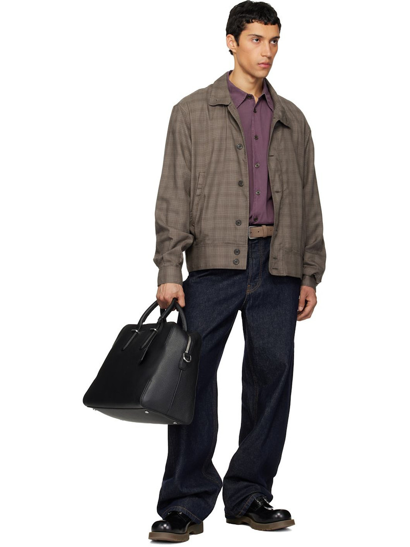 BOSS Beige Logo Buckle Suede Belt outlook