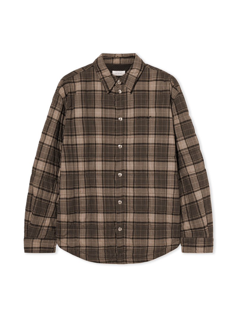 Spray Arrow Check Padded Overshirt 1