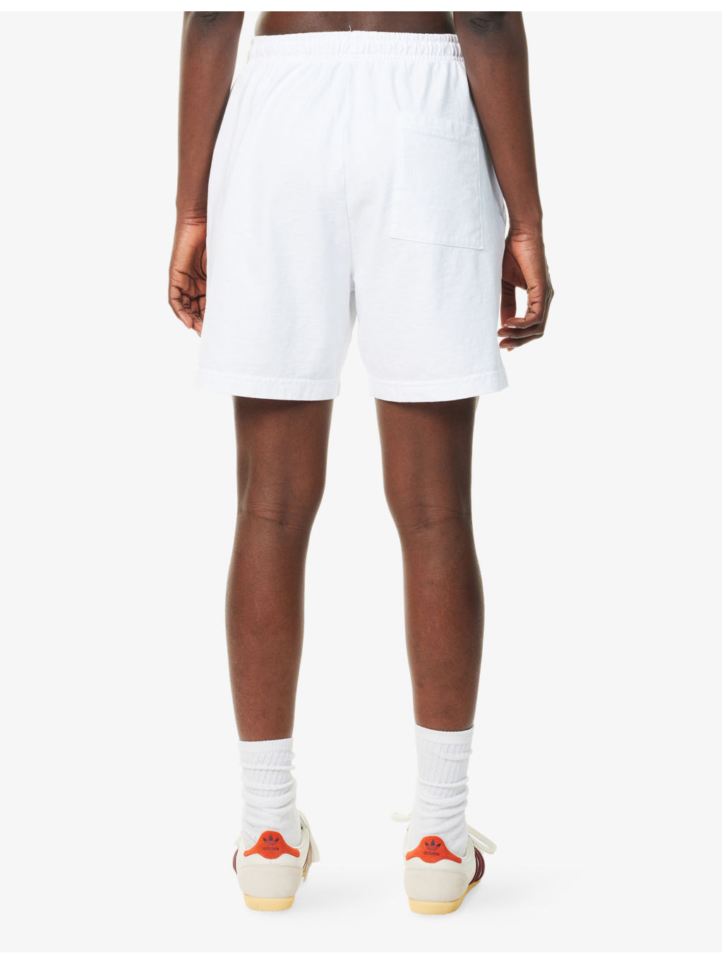 Drawstring Brand-Print Cotton-Jersey Shorts - 4