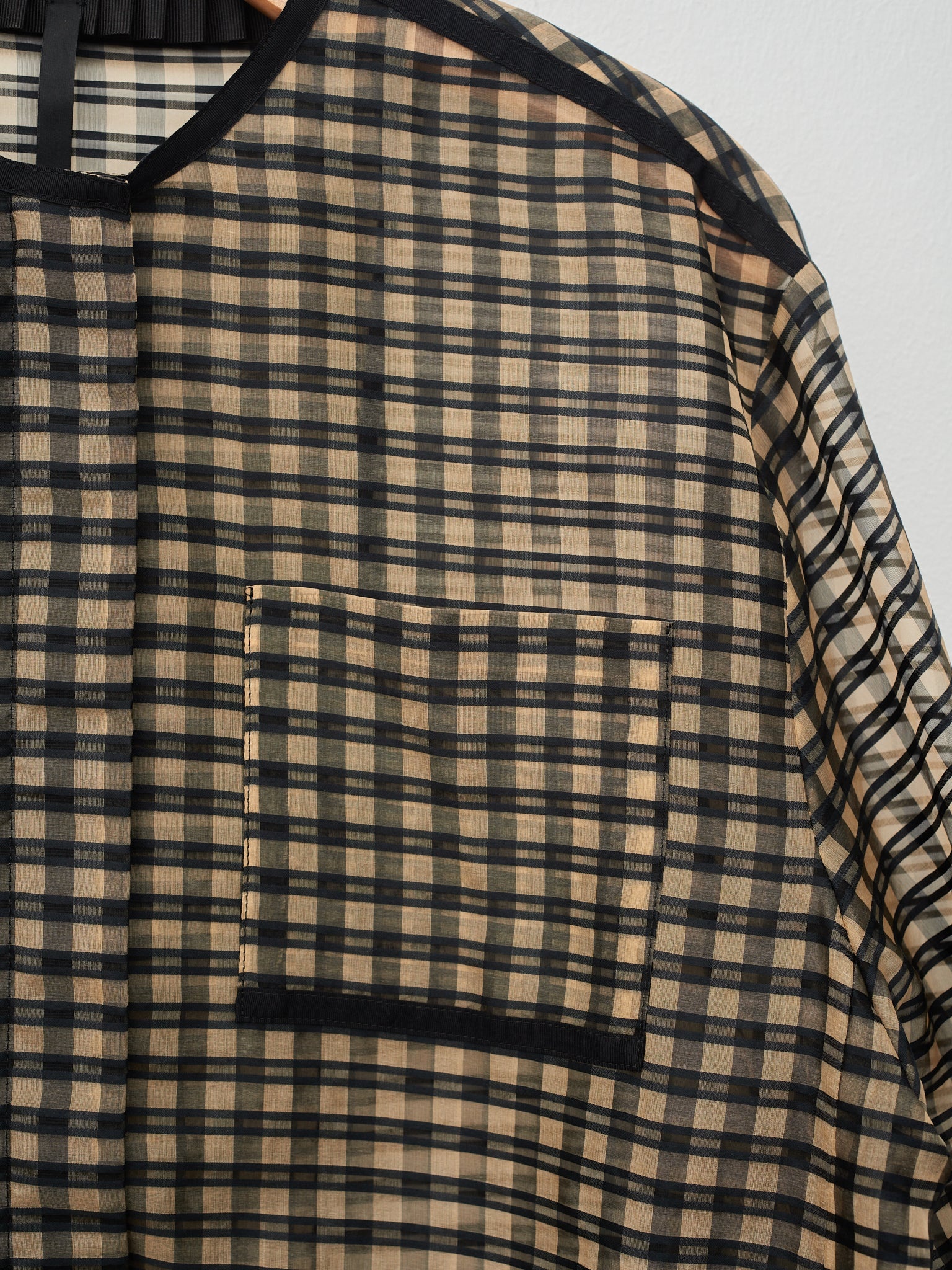 Organza Bomber Jacket - Vichy Check - 8