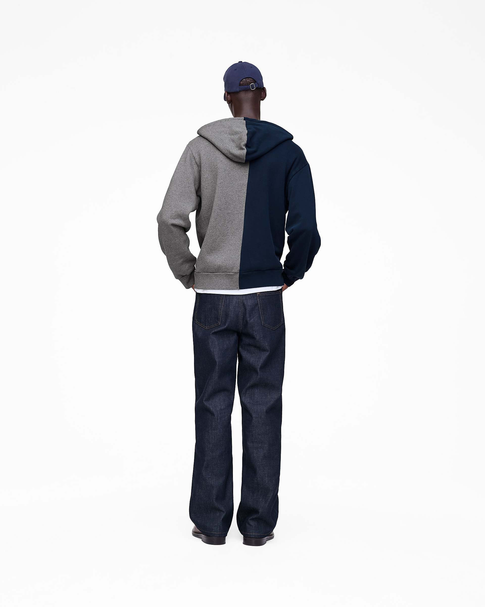 THE A.P.C. X MARC JACOBS SPLIT CREST ZIP-UP HOODIE - 9