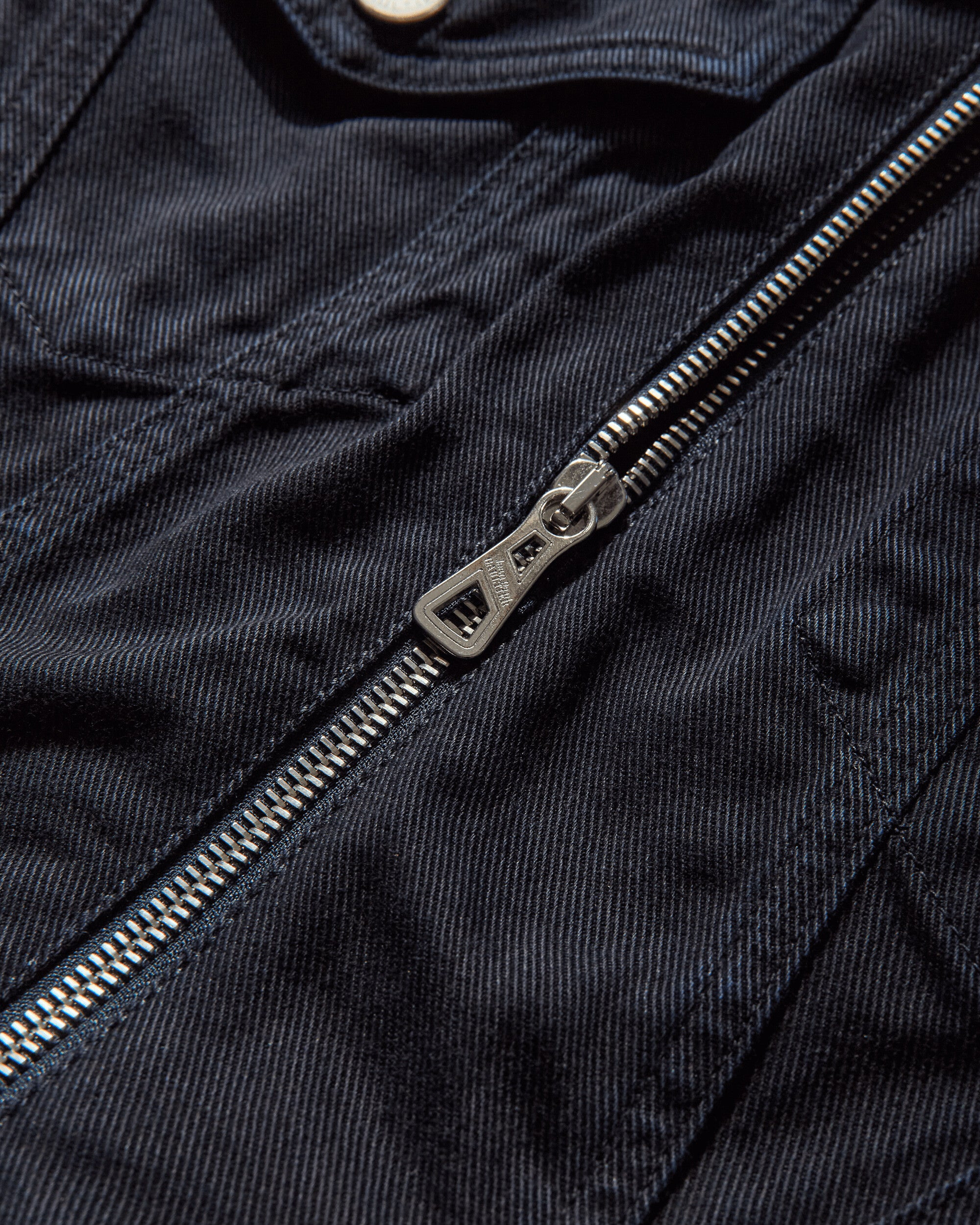 Women's Slit Denim Jacket Navy - 4