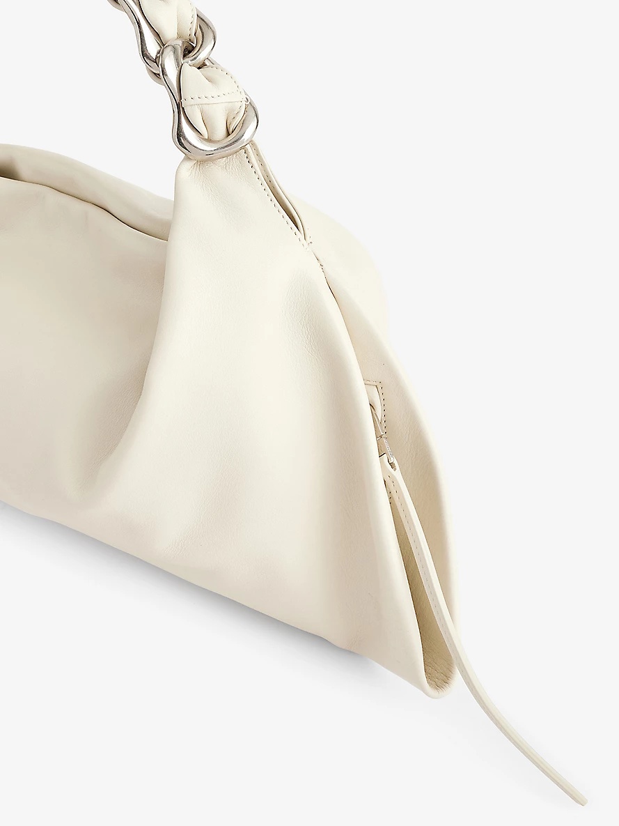 Swan medium leather shoulder bag - 3