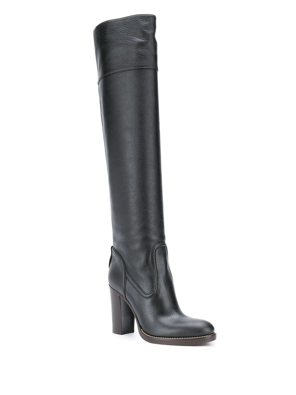 over-the-knee leather boots - 2