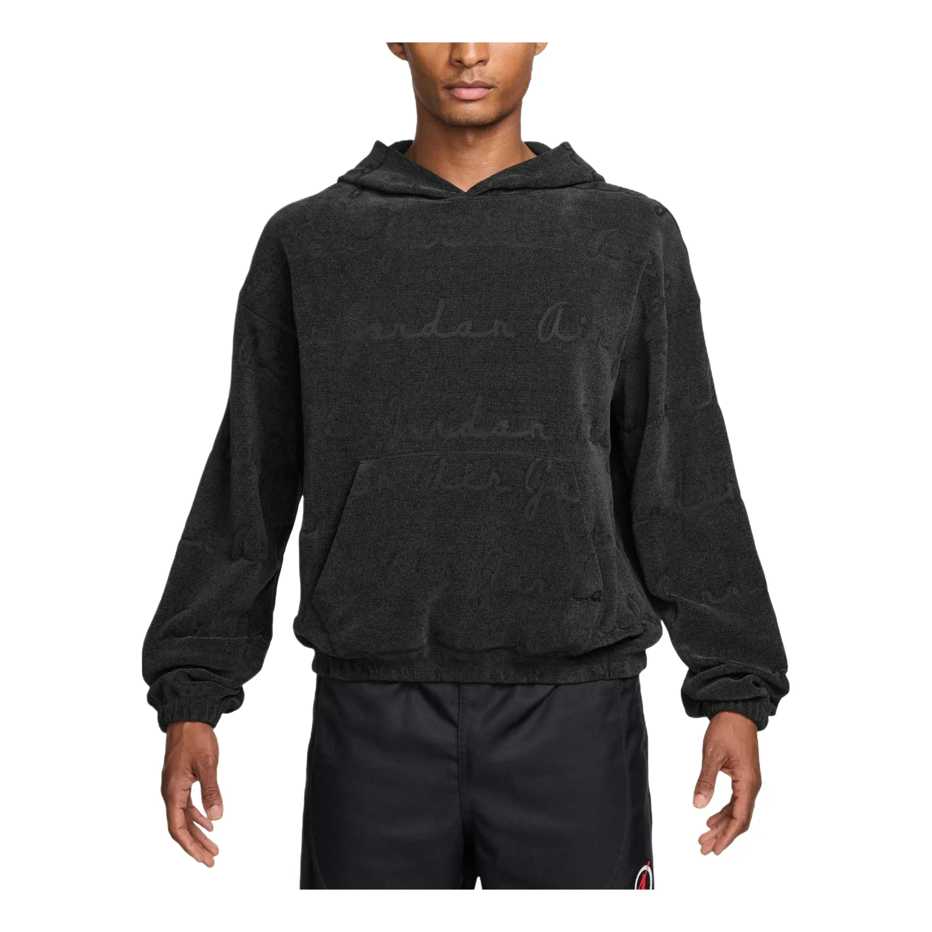 Air Jordan Flight Jacquard Pullover Hoodie 'Black' IF1837-010 - 1
