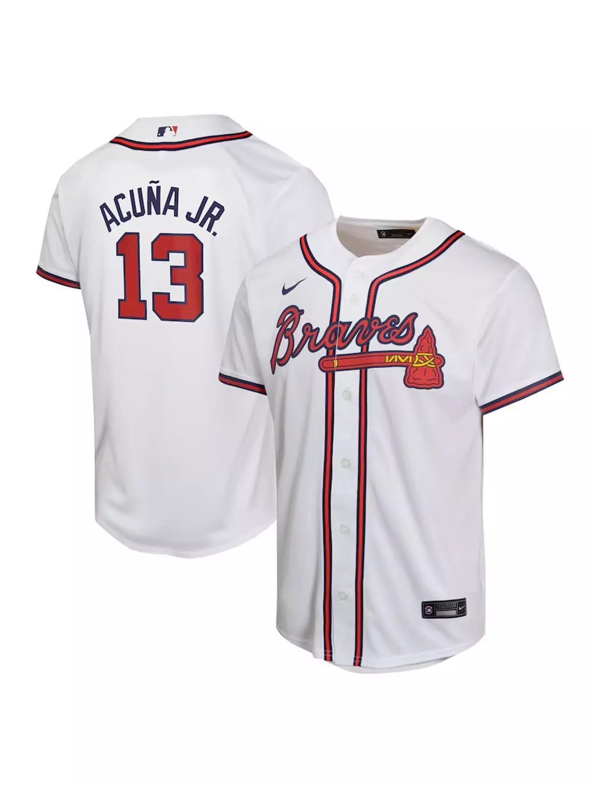 Kid's Atlanta Braves 2025 Ronald Acuna Jr Limited Jersey-White - 3