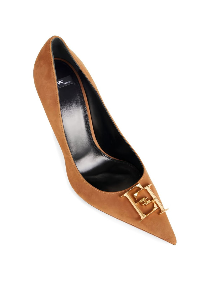 logo-detail suede pumps 4