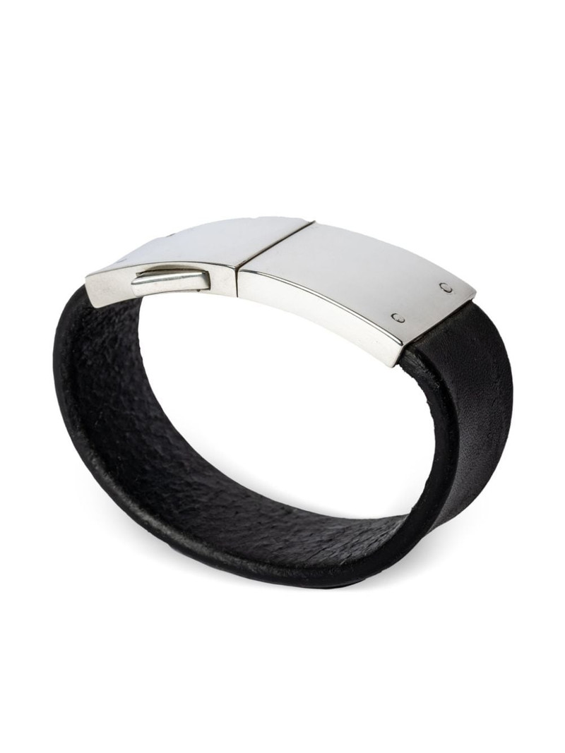 Parts of Four Box Lock leather bracelet outlook