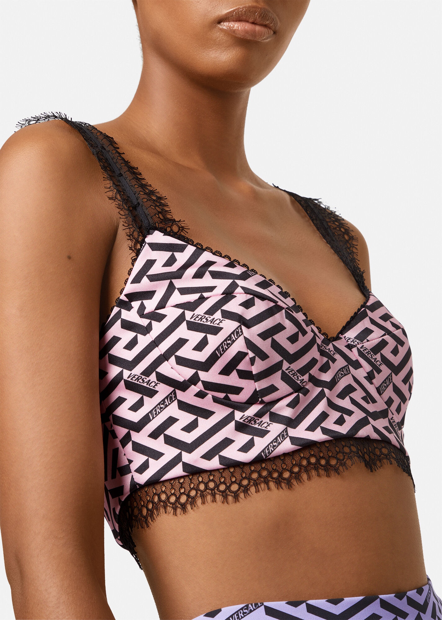 La Greca Silk Bralette - 5