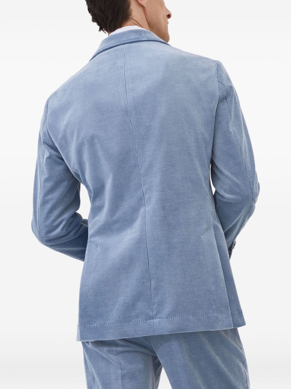 corduroy single-breasted blazer - 4