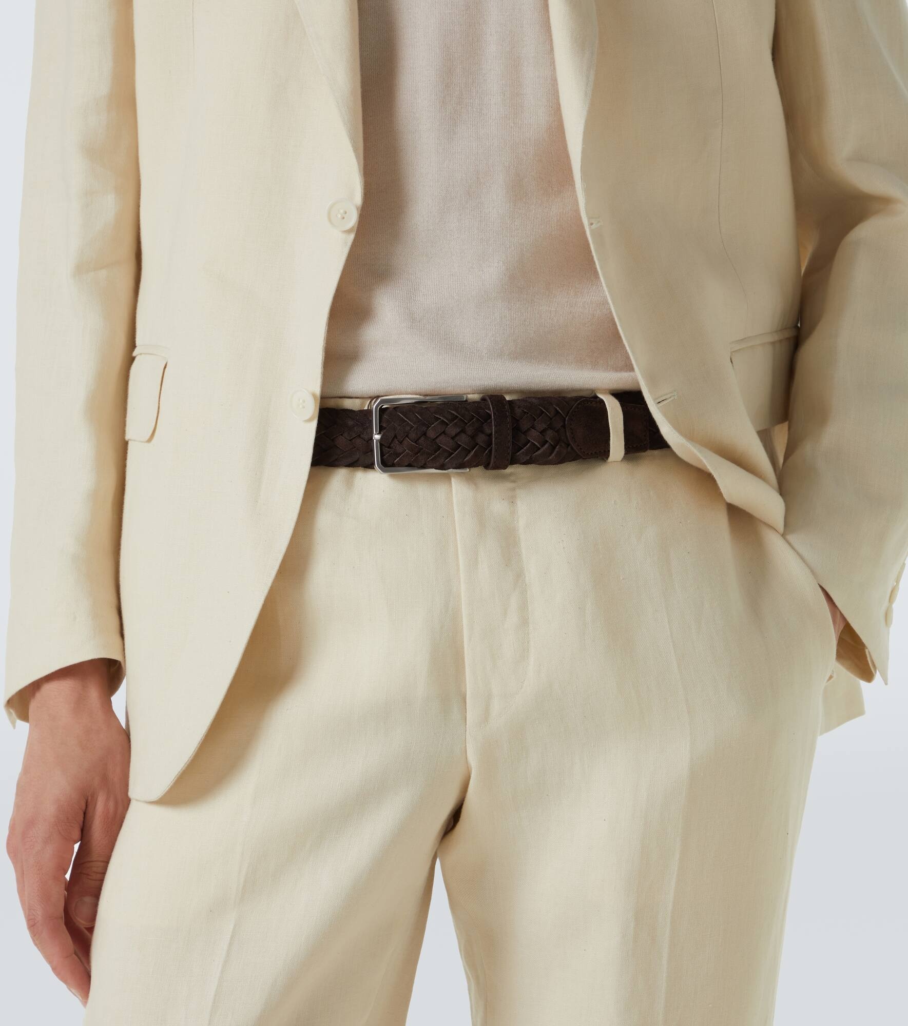 Braided suede belt - 3