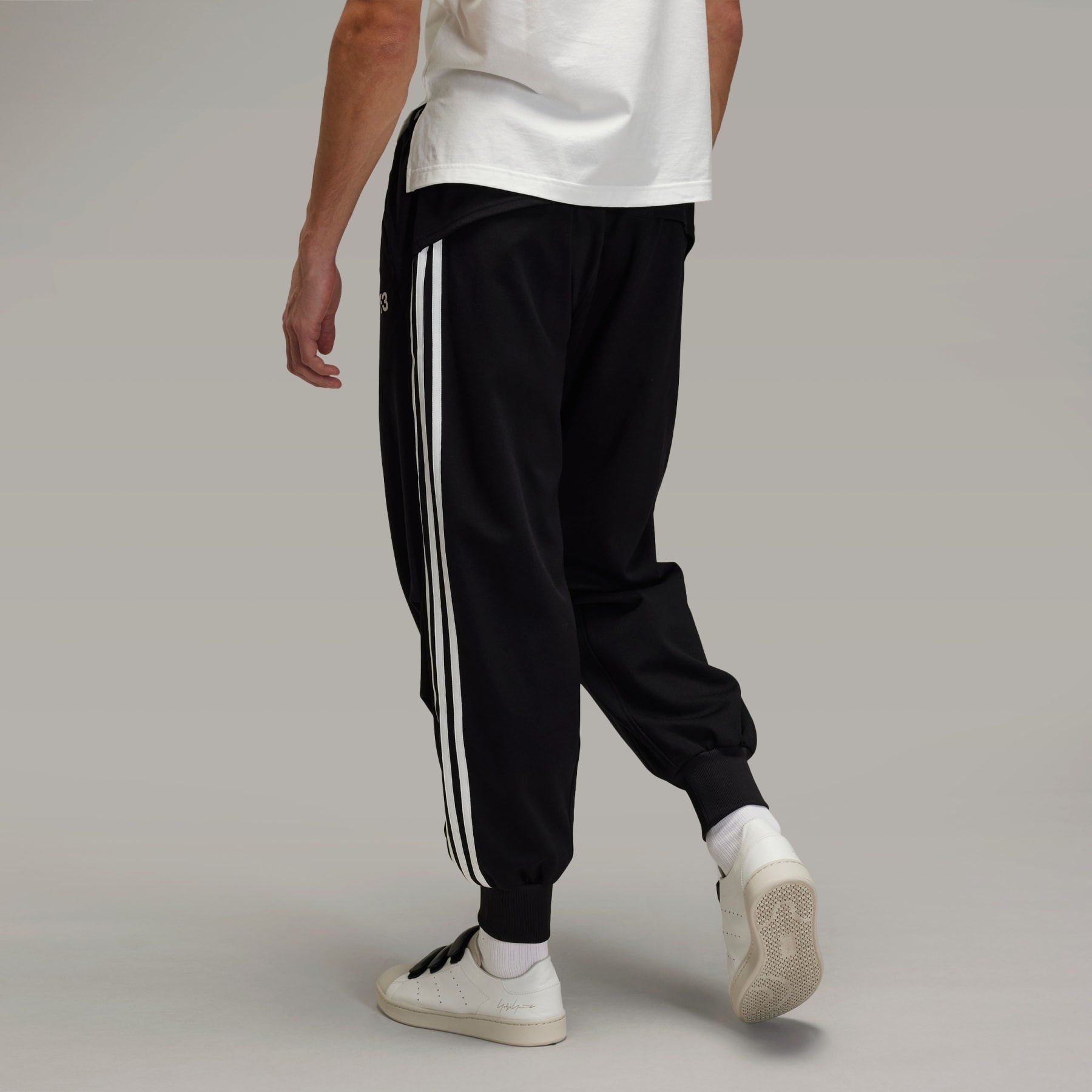 Y-3 3-Stripes Cuffed Track Pants - 3