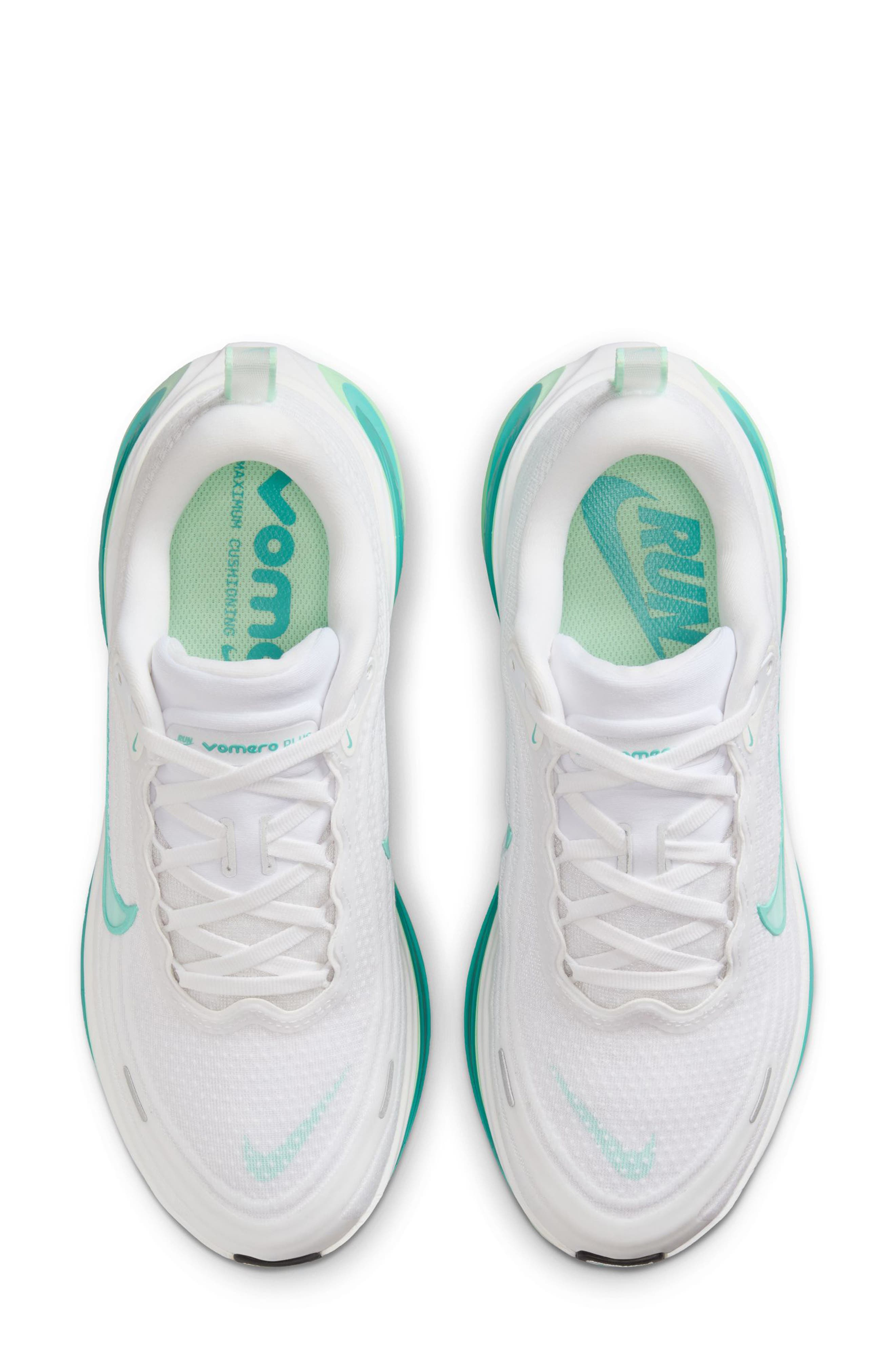 Nike Vomero Plus Running Shoe in White/Turquoise/Mint at Nordstrom - 3