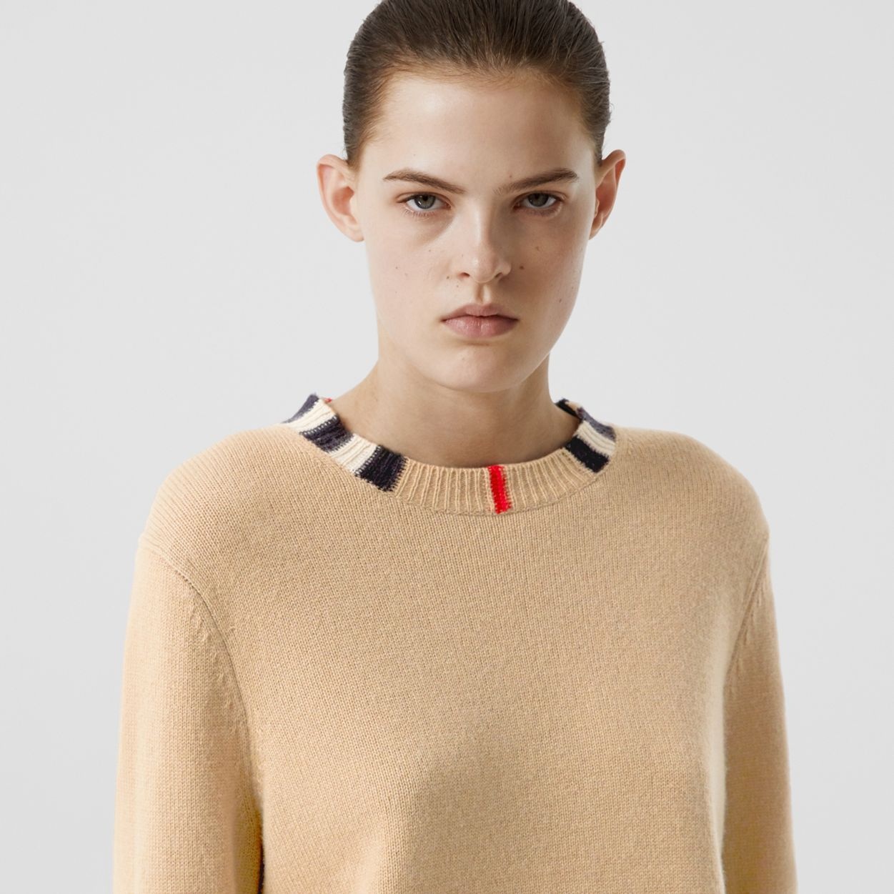 Icon Stripe Trim Cashmere Sweater - 3