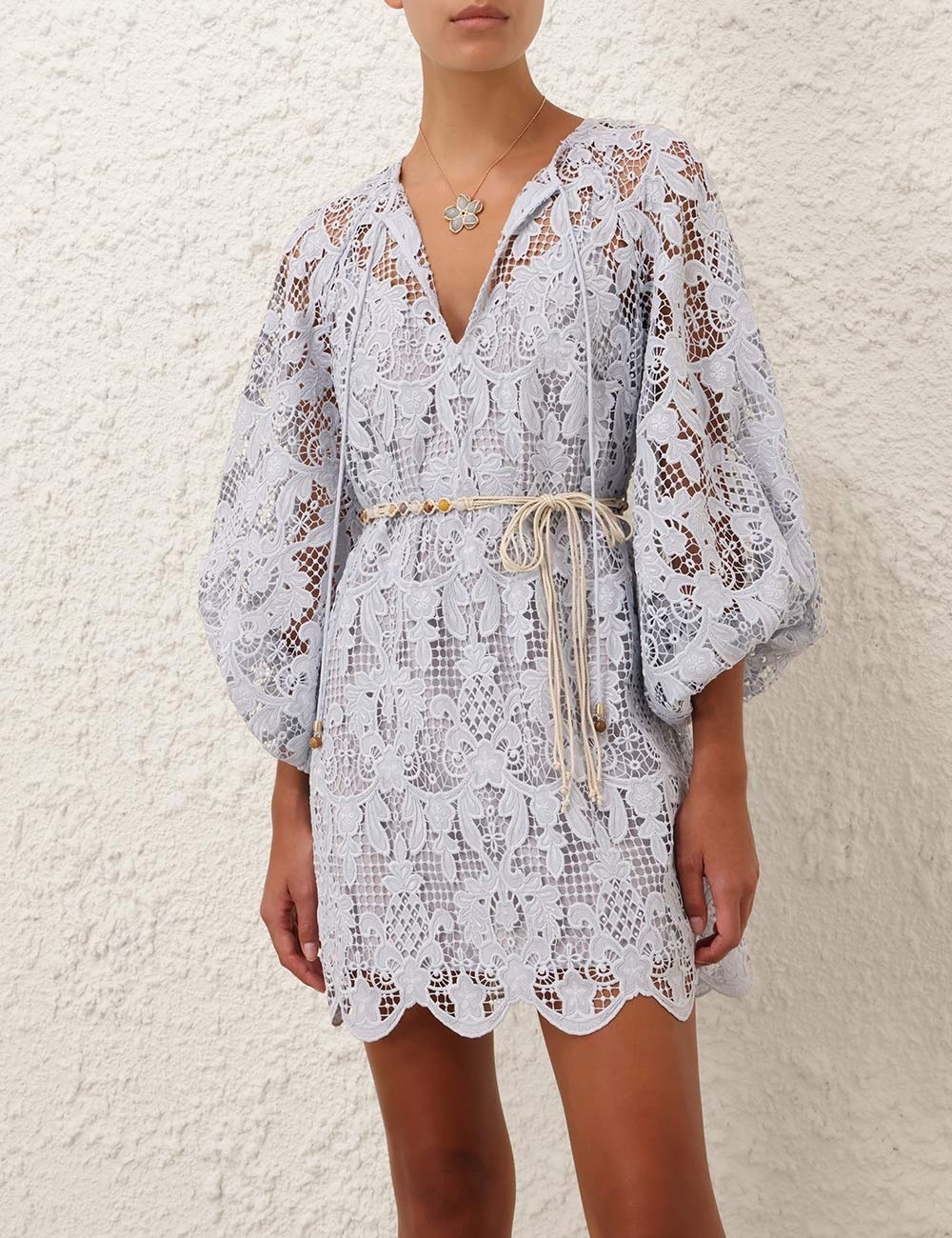 COCO LACE TUNIC MINI DRESS - 2
