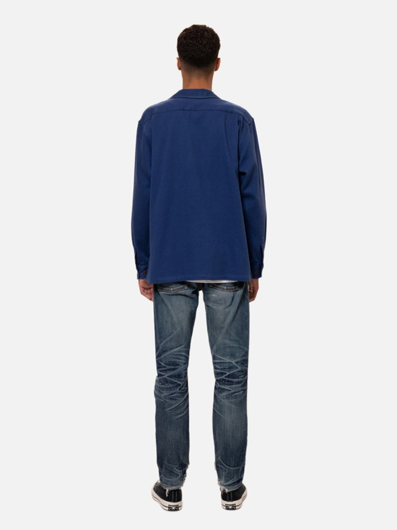 Vincent Shirt Floral French Blue 4