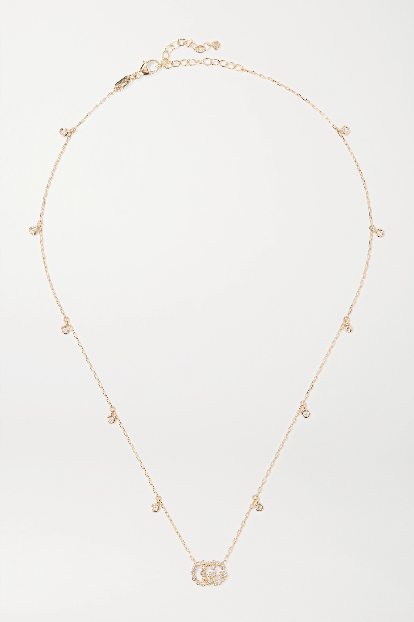 18-karat gold diamond necklace - 1