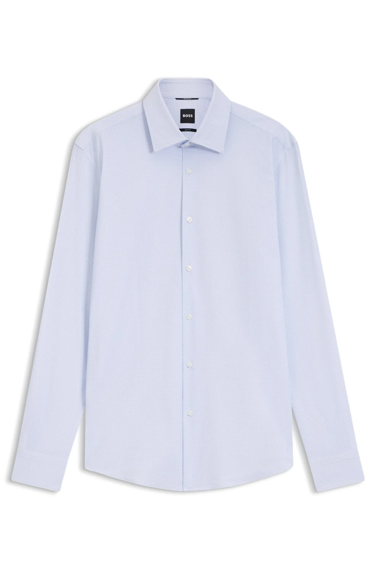 SLIM-FIT SHIRT IN PRINTED PERFORMANCE STRETCH FABRIC - 1
