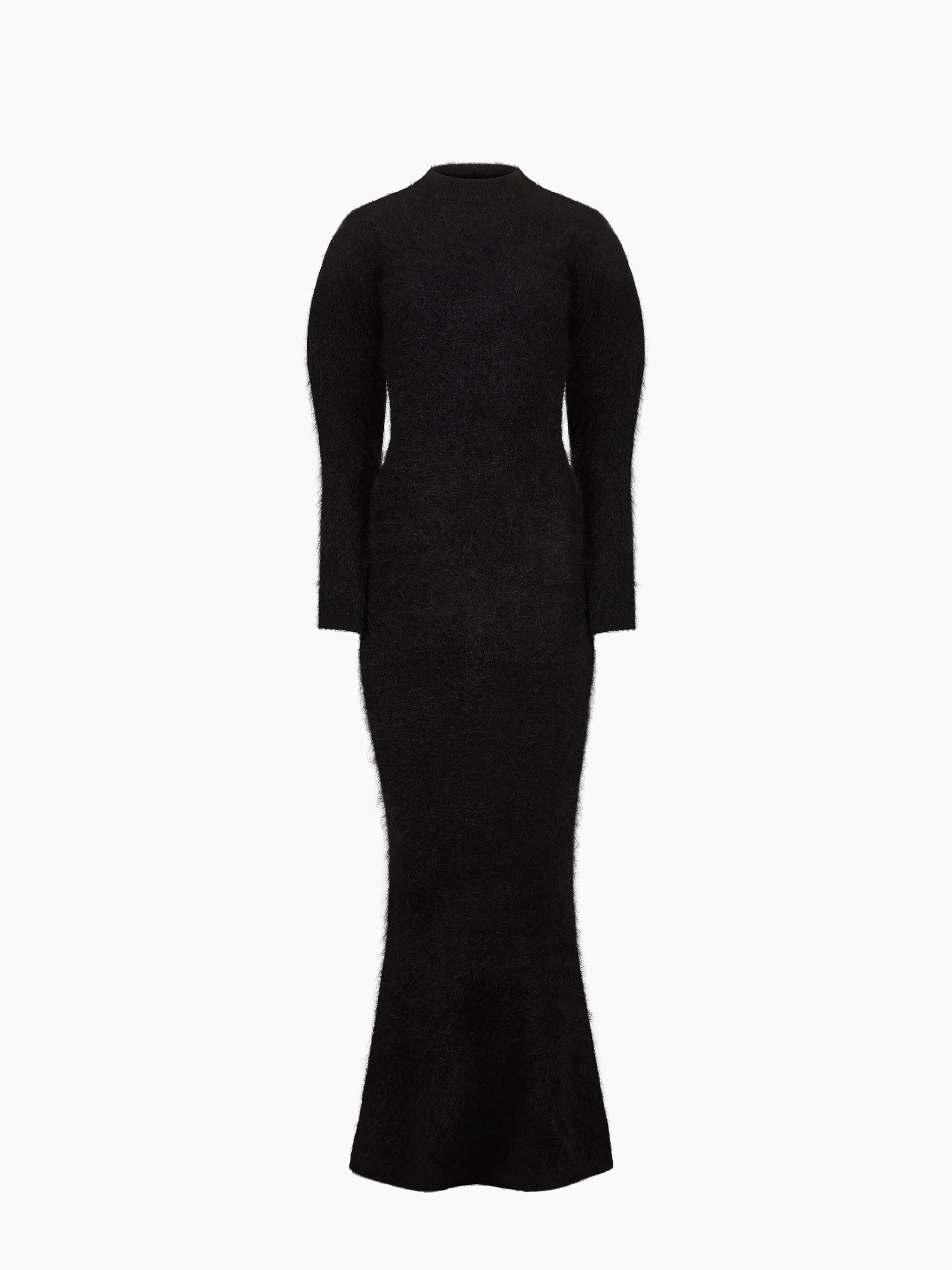 Long Dress In Wool-Alpaca Blend - 5