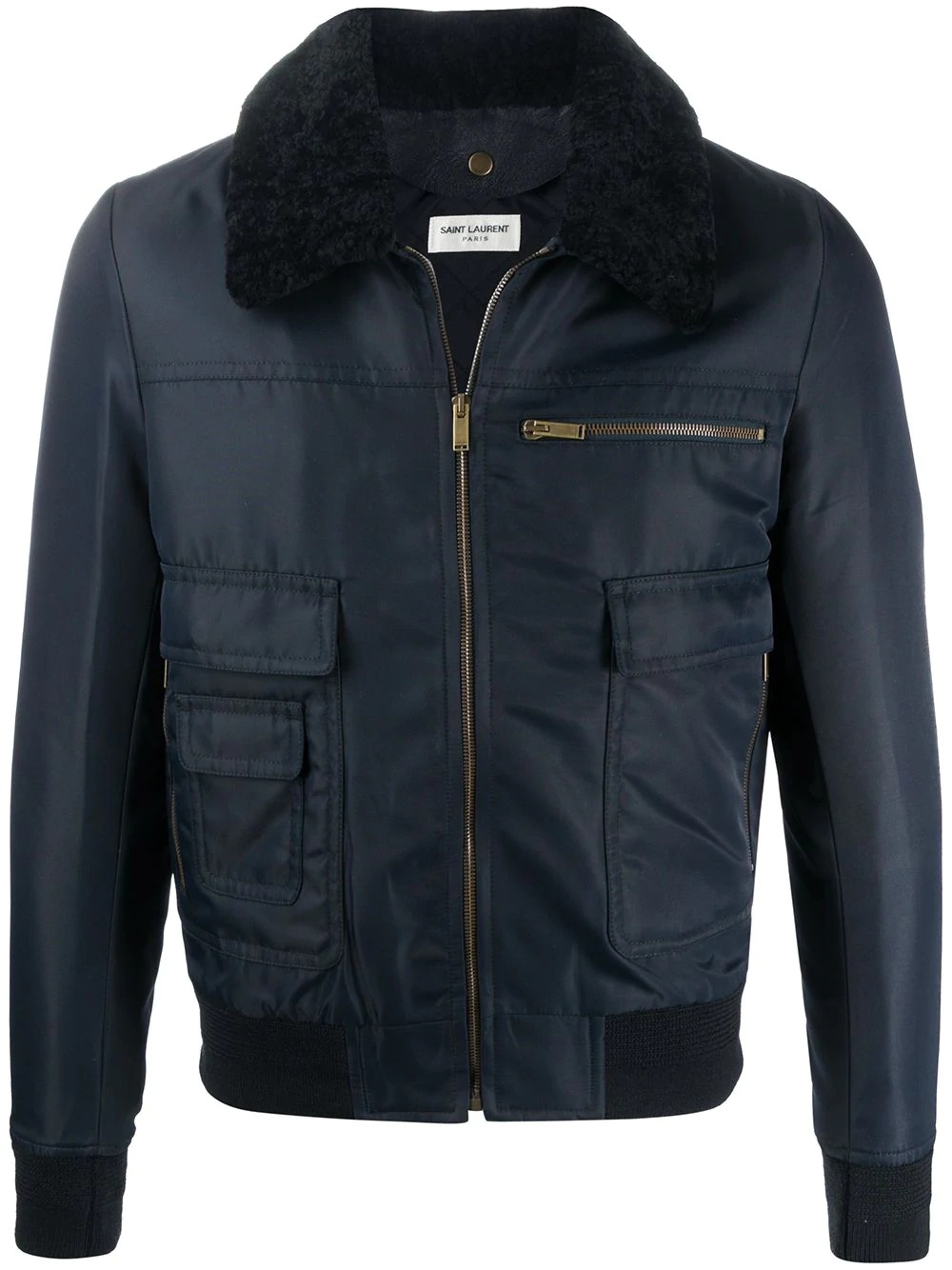 Aviator zipped bomber jacket - 1