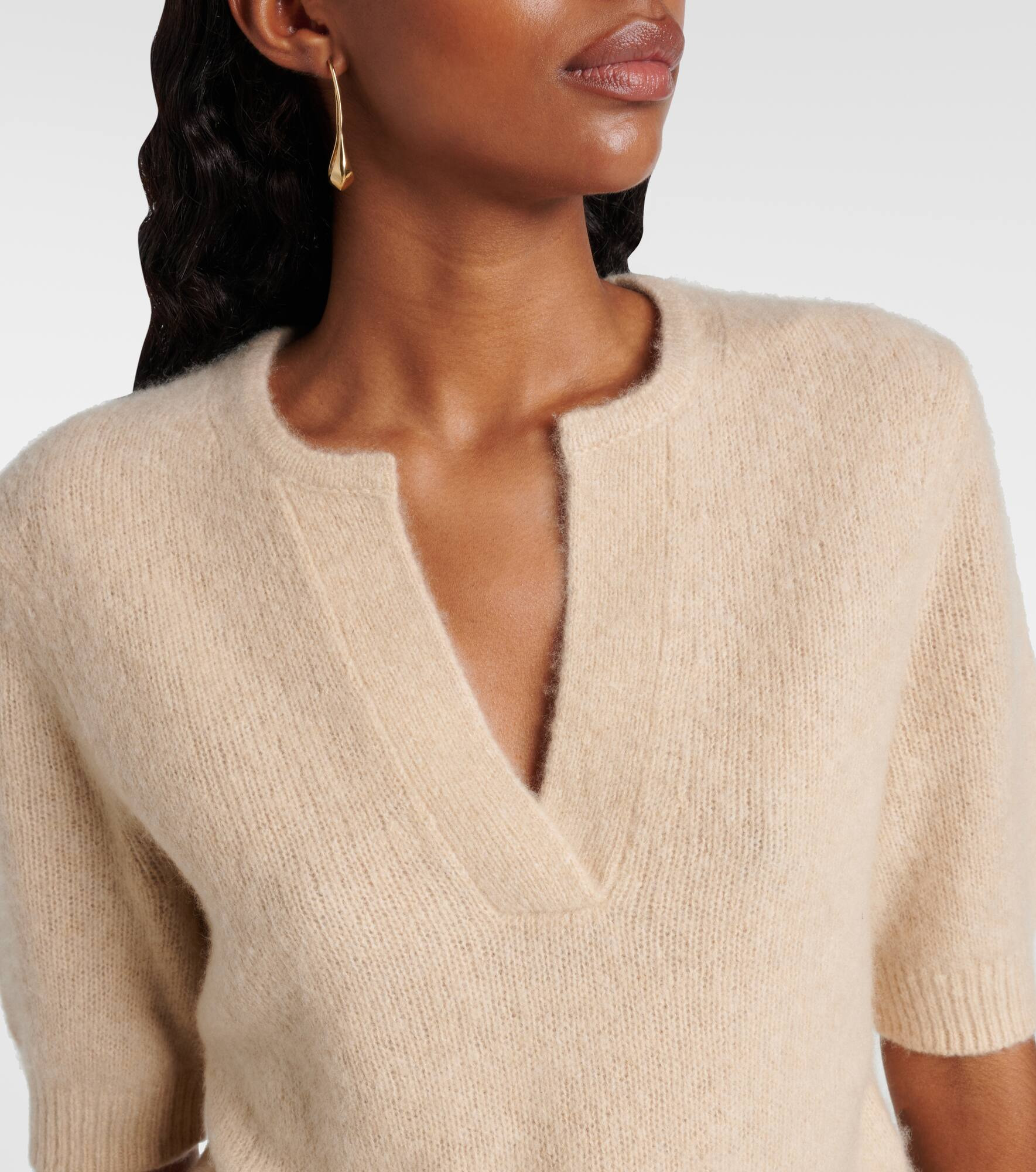 Luxury Love cashmere-blend top - 4
