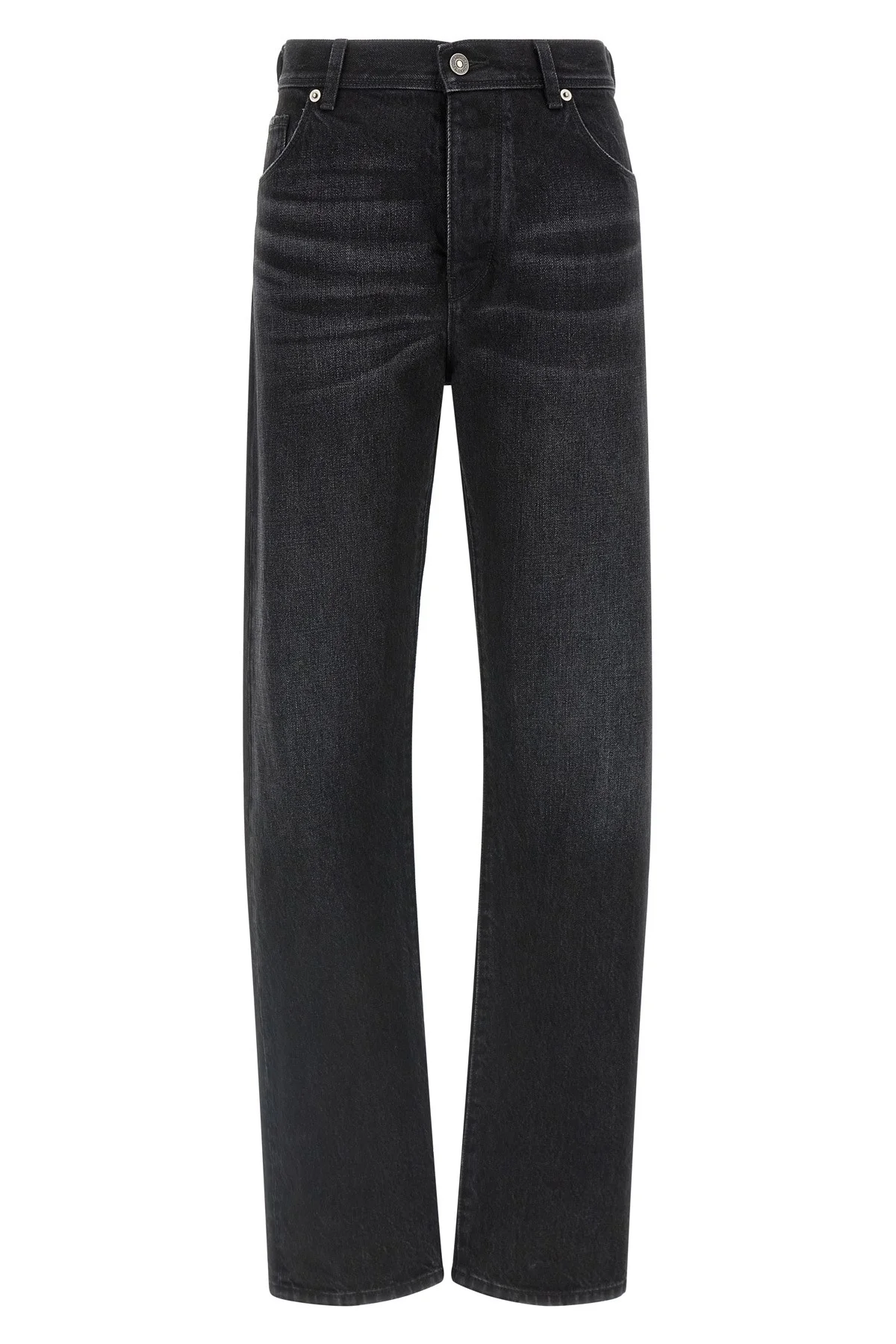 Yellow Stitching Jeans With Visible Thread - 1