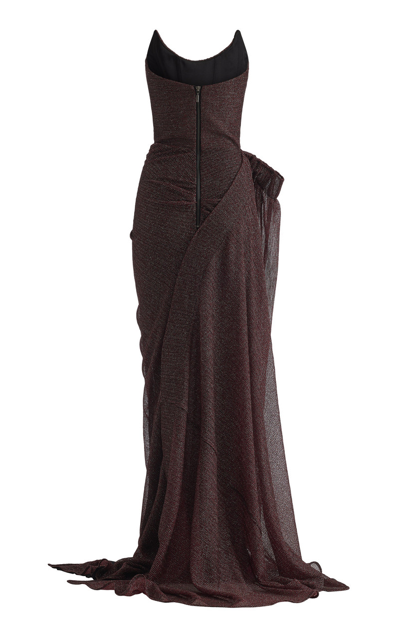 Lexicon Strapless Gown burgundy 5